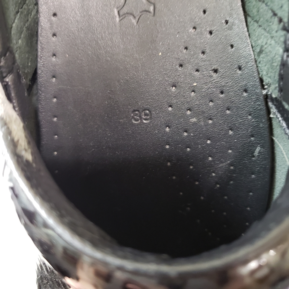 Dansko Colorful Print Texture Glossed Leather Sli… - image 8